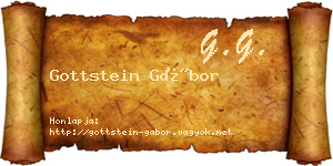 Gottstein Gábor névjegykártya
