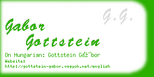 gabor gottstein business card